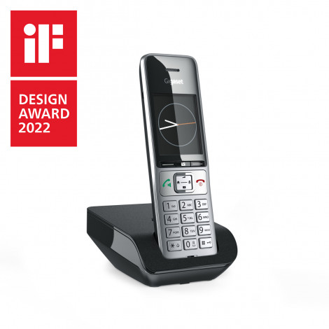 Gigaset COMFORT 500: Modernes Festnetztelefon mit Farbdisplay und zeitlosem Design.
